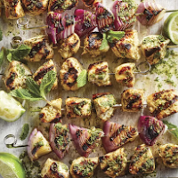 mojito marinated chicken kabobs